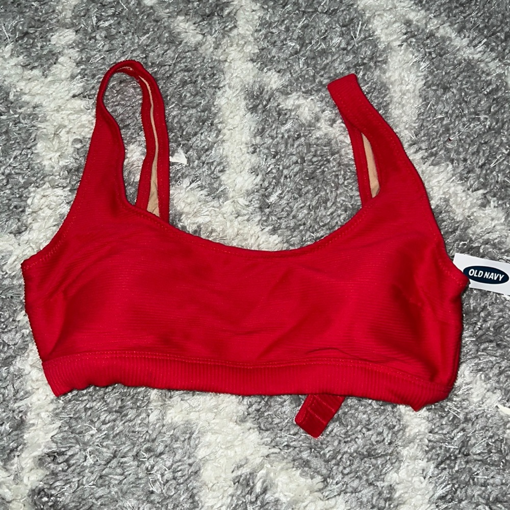 Old Navy Red Bathing suit Top
